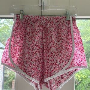 Ann Mashburn Liberty Print Pink Floral Track Shorts